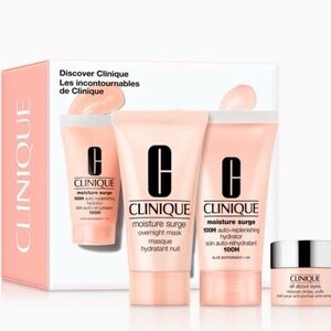 New Clinique Discover 3pc Moisture Surge Set